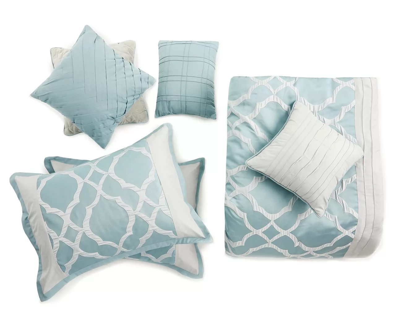 Broyhill Tiago Aqua 8-Piece Comforter Set 5 Broyhill Tiago Aqua 8-Piece Comforter Set - Image 5