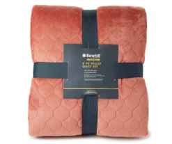 Broyhill Rust Velvet 3-Piece Quilt Set 3 Broyhill Rust Velvet 3-Piece Quilt Set -Big Lots Shop 810460615 1