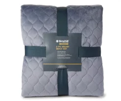 Broyhill Denim Velvet 3-Piece Quilt Set 3 Broyhill Denim Velvet 3-Piece Quilt Set -Big Lots Shop 810460619 1