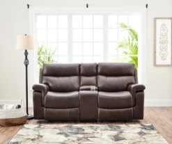 Wellsley Leather Power Reclining Console Loveseat 19 Wellsley Leather Power Reclining Console Loveseat -Big Lots Shop 810469259 111