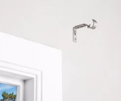 Brushed Nickel Adjustable Curtain Rod Brackets, 2-Pack 5 Brushed Nickel Adjustable Curtain Rod Brackets, 2-Pack -Big Lots Shop 810489229 2 1