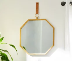 Gold Framed Octagonal Hanging Mirror -Big Lots Shop 810498384 9