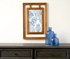 Double-Framed Blue Damask Hanging Wall Decor -Big Lots Shop 810498387 2