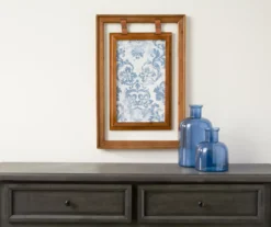 Double-Framed Light Blue Damask Hanging Wall Decor 6 Double-Framed Light Blue Damask Hanging Wall Decor -Big Lots Shop 810498388 2