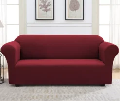 Wine Red Sofa Slipcover