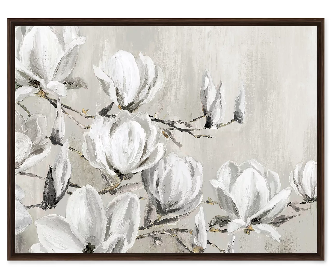 White Magnolia Tree Framed Canvas 1 White Magnolia Tree Framed Canvas