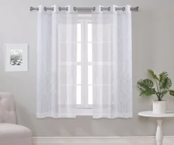 Broyhill Geo Sheer Grommet Curtain Panel Pair 14 Broyhill Geo Sheer Grommet Curtain Panel Pair -Big Lots Shop 810507512