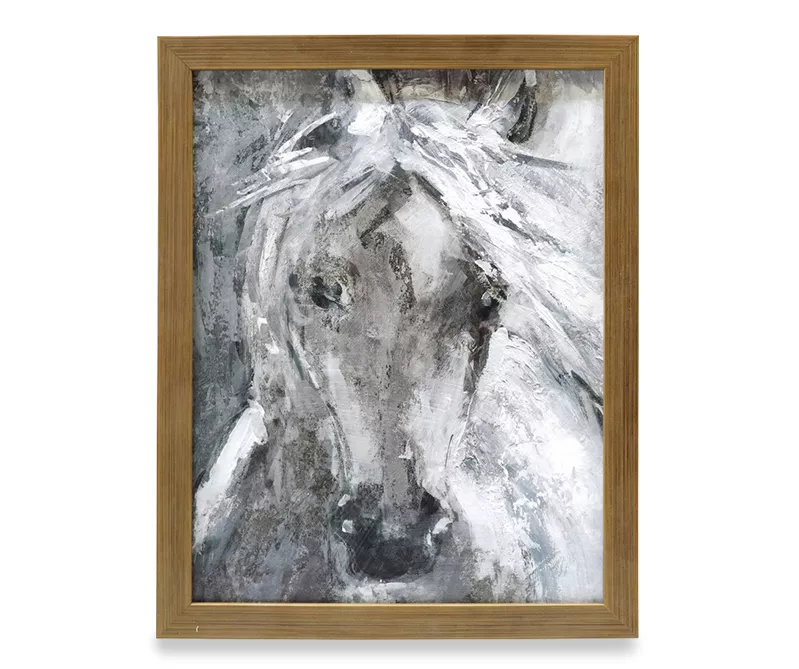 White Horse Framed Plaque 1 White Horse Framed Plaque