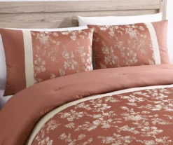 Broyhill Kirkwale Rust Floral Jacquard 8-Piece Comforter Set 17 Broyhill Kirkwale Rust Floral Jacquard 8-Piece Comforter Set -Big Lots Shop 810515916 2