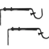 Legacy Black Adjustable Curtain Rod Brackets, 2-Pack 6 Legacy Black Adjustable Curtain Rod Brackets, 2-Pack -Big Lots Shop 810524279