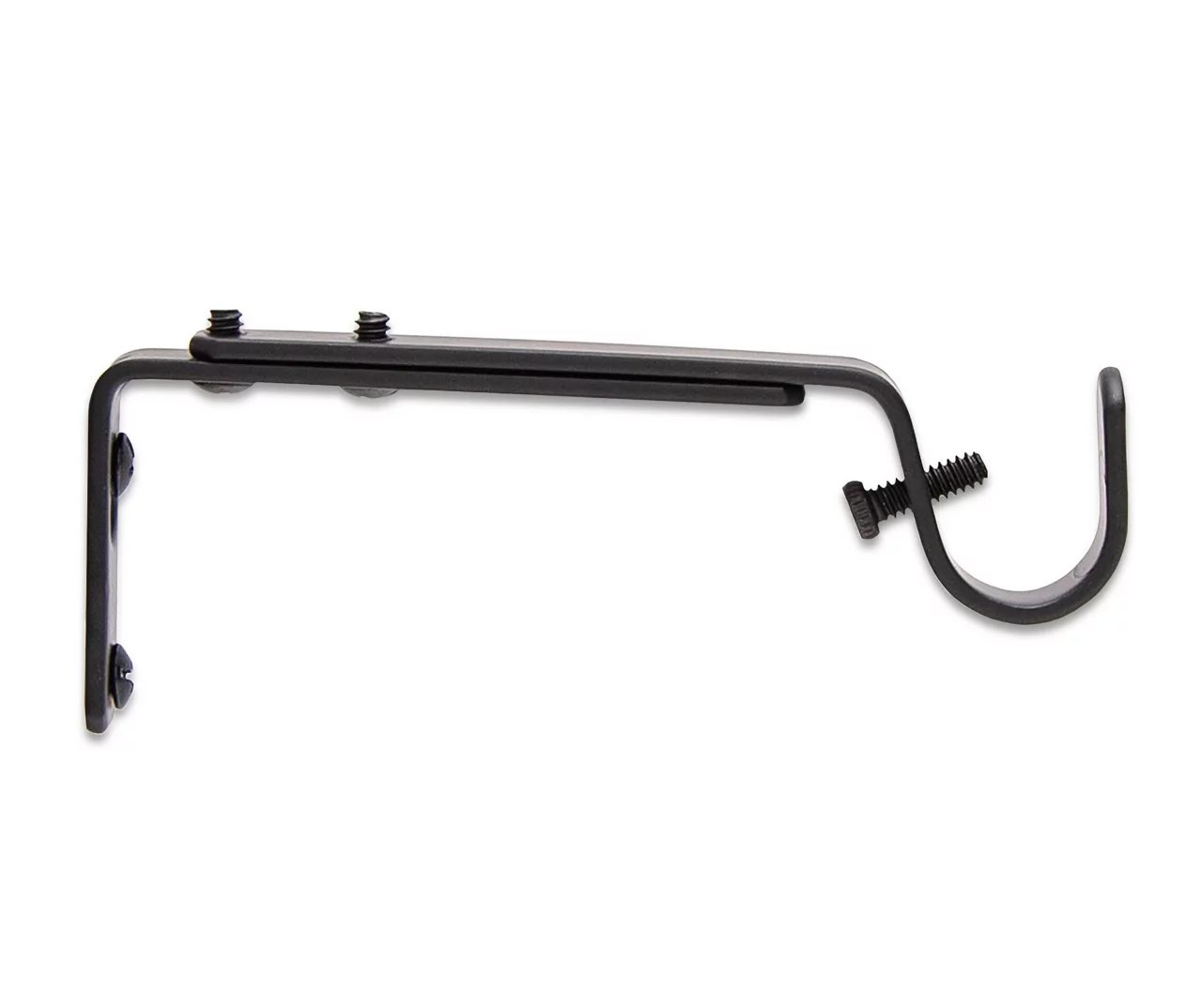 Legacy Black Adjustable Curtain Rod Brackets, 2-Pack 4 Legacy Black Adjustable Curtain Rod Brackets, 2-Pack - Image 4