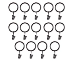 Legacy Brown & Black Curtain Rod Clip Rings, 14-Pack -Big Lots Shop 810524293 3