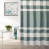 Slate Blue & White Embossed Waffle Striped Shower Curtain 3 Slate Blue & White Embossed Waffle Striped Shower Curtain -Big Lots Shop 810528235