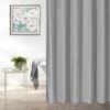 Gray Embossed Waffle Shower Curtain -Big Lots Shop 810528237