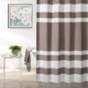 Tan & White Embossed Waffle Striped Shower Curtain 3 Tan & White Embossed Waffle Striped Shower Curtain -Big Lots Shop 810528240
