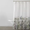 White & Green Floral Fabric Shower Curtain 5 White & Green Floral Fabric Shower Curtain -Big Lots Shop 810528298