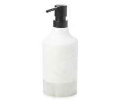 White Herringbone Lotion Pump
