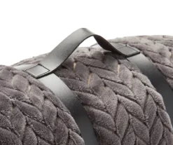 Atmosphere Gray Zigzag-Embossed Velvet King Blanket 8 Atmosphere Gray Zigzag-Embossed Velvet King Blanket -Big Lots Shop 810531014 3