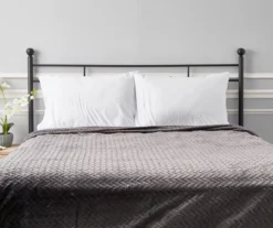 Atmosphere Gray Zigzag-Embossed Velvet King Blanket 9 Atmosphere Gray Zigzag-Embossed Velvet King Blanket -Big Lots Shop 810531014 4