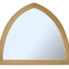 Brown Arched Wall Mirror
