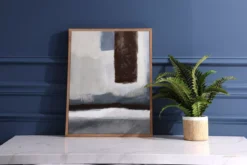 Brown & Gray Abstract 2 Wall Canvas -Big Lots Shop 810546211 2