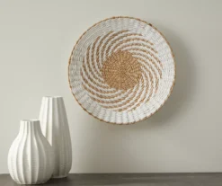 White Round Woven Swirl Wall Decor -Big Lots Shop 810547450 2