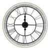 Rustic White Roman Numeral Round Wall Clock 5 Rustic White Roman Numeral Round Wall Clock -Big Lots Shop 810548702