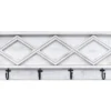 Whitewash Diamond Lattice Wall Plaque With Hooks 4 Whitewash Diamond Lattice Wall Plaque With Hooks -Big Lots Shop 810548703