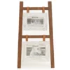 Brown & White 2-Photo Ladder Picture Frame -Big Lots Shop 810552836