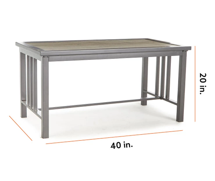 Eagle Brooke Wood Look Patio Coffee Table 6 Eagle Brooke Wood Look Patio Coffee Table - Image 6