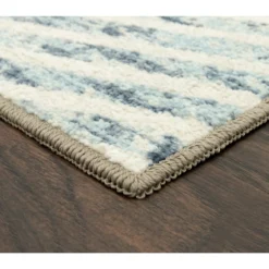 Broyhill Blue & Brown Modern Angles Accent Rug 16 Broyhill Blue & Brown Modern Angles Accent Rug -Big Lots Shop 810557653 1