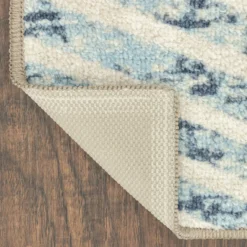 Broyhill Blue & Brown Modern Angles Accent Rug 26 Broyhill Blue & Brown Modern Angles Accent Rug -Big Lots Shop 810557655 4