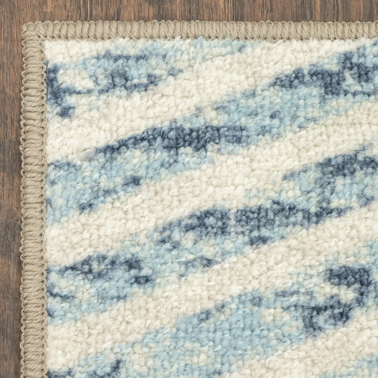Broyhill Blue & Brown Modern Angles Accent Rug 14 Broyhill Blue & Brown Modern Angles Accent Rug - Image 14