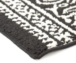Broyhill Black & White Ornate Fascination Accent Rug -Big Lots Shop 810557659 1