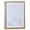 Light Blue Shell Fringe-Trim Framed Wall Plaque 5 Light Blue Shell Fringe-Trim Framed Wall Plaque -Big Lots Shop 810561165
