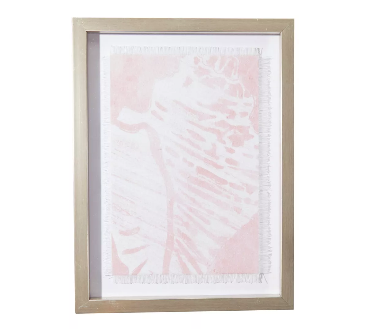 Pink & White Abstract Shell Framed Wall Art 1 Pink & White Abstract Shell Framed Wall Art