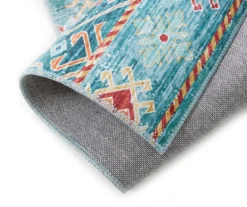 Caden Green & Orange Geometric Floral Runner Rug, (2' X 7') 5 Caden Green & Orange Geometric Floral Runner Rug, (2' X 7') -Big Lots Shop 810563288 2