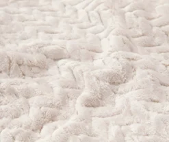 Broyhill Whisper White Chevron Embossed Velvet Blanket 8 Broyhill Whisper White Chevron Embossed Velvet Blanket -Big Lots Shop 810573800 810573798 810617576 3