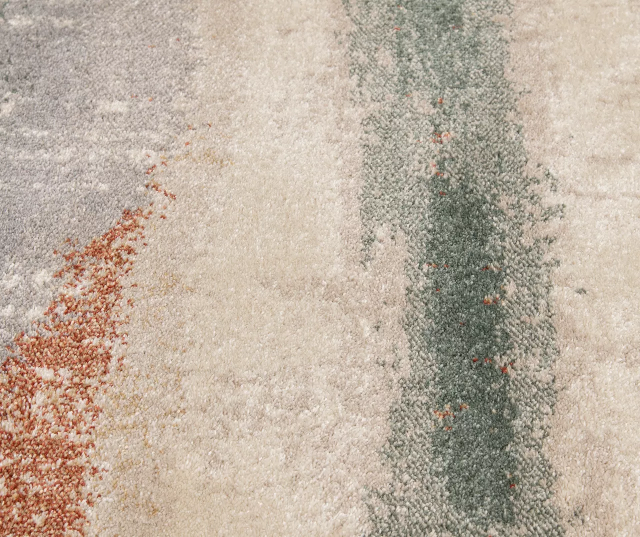 Hadlee Sand, Coral & Green Abstract Area Rug, (8' X 10') 6 Hadlee Sand, Coral & Green Abstract Area Rug, (8' X 10') - Image 6