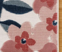 Broyhill Nauru Blue & Pink Floral Outdoor Area Rug -Big Lots Shop 810586608 810586609 810586610 A1 1 1