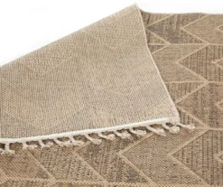 Jani Brown Chevron Outdoor Area Rug, (8' X 10') -Big Lots Shop 810586753 810586752 810586751 LawnNGarden Ecomm 090722 Roy A8 1 3