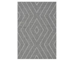 Broyhill Jani Lagos Gray Geometric Outdoor Area Rug
