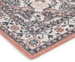 Braiden Orange & Navy Floral Medallion Outdoor Area Rug, (8' X 10') 10 Braiden Orange & Navy Floral Medallion Outdoor Area Rug, (8' X 10') -Big Lots Shop 810587368 810587369 810587370 3 1