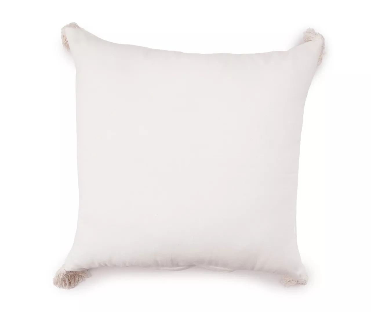 White Tamara Stripe Tassel-Accent Throw Pillow 2 White Tamara Stripe Tassel-Accent Throw Pillow - Image 2