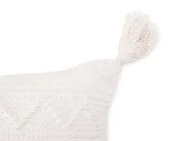 White Tamara Stripe Tassel-Accent Throw Pillow 5 White Tamara Stripe Tassel-Accent Throw Pillow -Big Lots Shop 810590725 2 A8