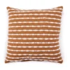 Golden Brown & White Tassel Stripe Throw Pillow 7 Golden Brown & White Tassel Stripe Throw Pillow -Big Lots Shop 810590727 A0