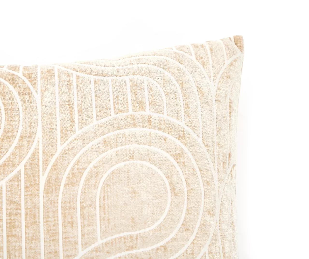 New Beginnings Brown Rice & White Loop Chenille Square Throw Pillow 2 New Beginnings Brown Rice & White Loop Chenille Square Throw Pillow - Image 2