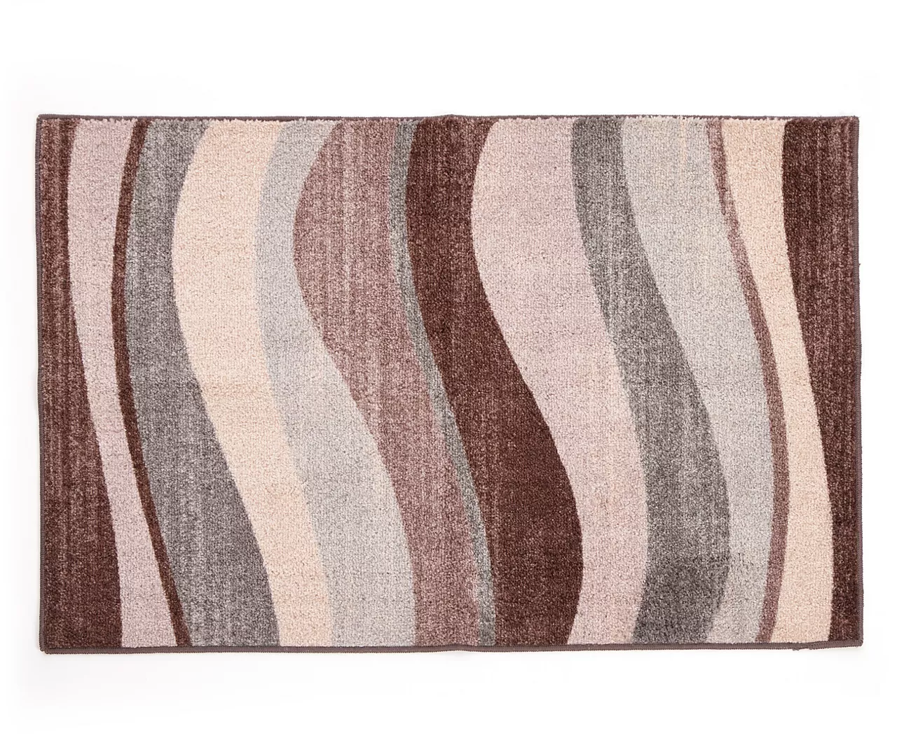Broyhill Mauve & Gray Wave Accent Rug 3 Broyhill Mauve & Gray Wave Accent Rug - Image 3