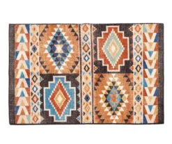 Broyhill Orange & Brown Geometric Accent Rug 9 Broyhill Orange & Brown Geometric Accent Rug -Big Lots Shop 810602767 A0