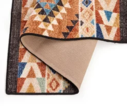 Broyhill Orange & Brown Geometric Accent Rug 12 Broyhill Orange & Brown Geometric Accent Rug -Big Lots Shop 810602767 A8 1